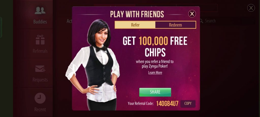 Invite Friends Zynga Poker Free Chips