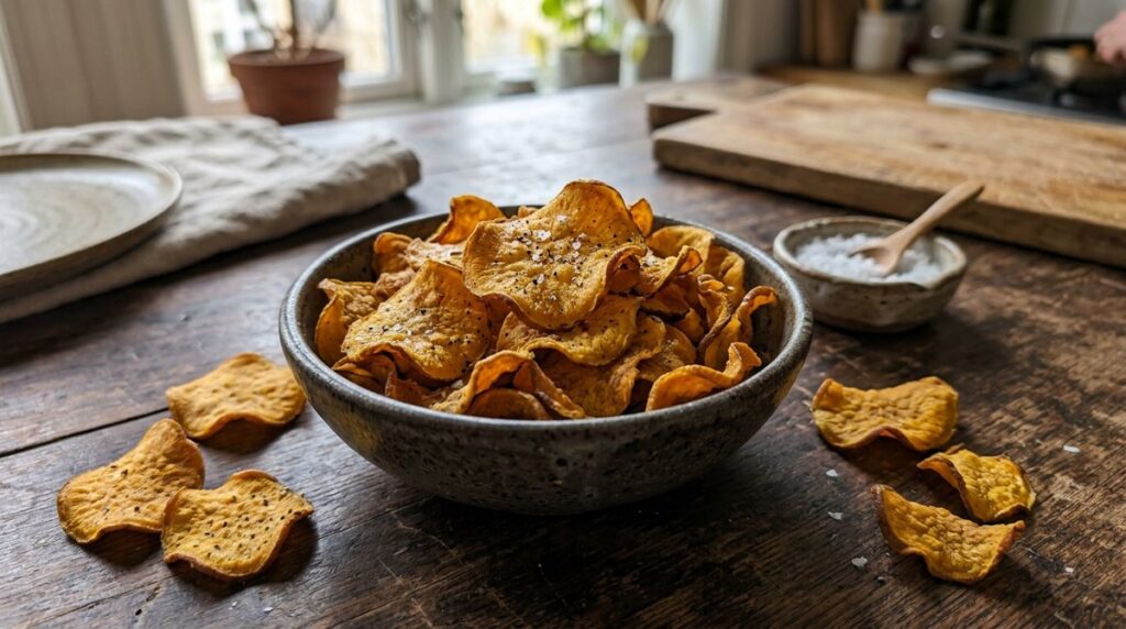 Crispy Air Fryer Sweet Potato Chips