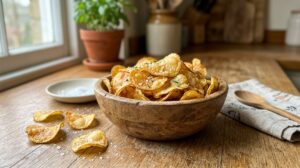 Crispy Oven-Baked Potato Chips (Never Soggy)