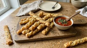Herb and Cheese Straws from Simple Pantry Dough
