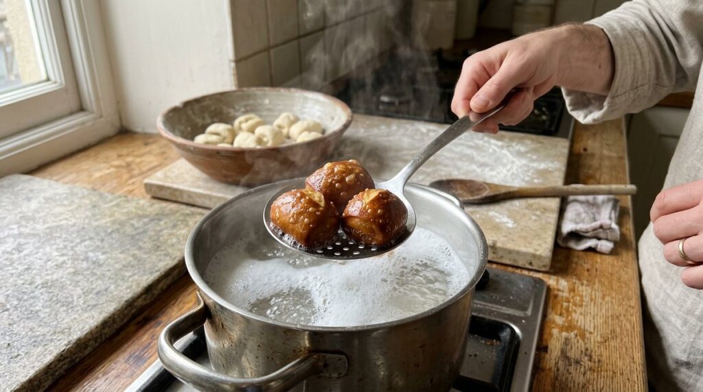 Making quick soft pretzel bites – no yeast, ready in 30 minutes