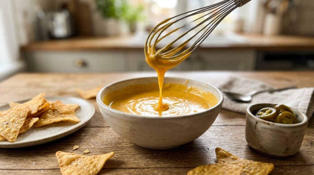 Smooth Nacho Cheese Sauce Without Processed Cheese