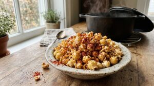 15-Minute Stovetop Popcorn with Smoked Paprika